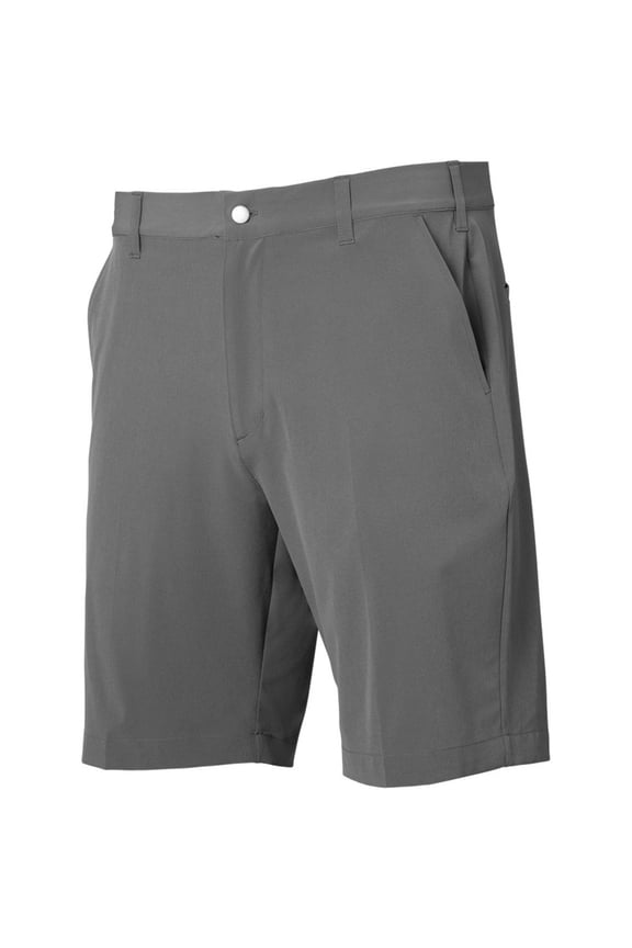 Men's Flat Front Stretch Waist Performance 9" Golf Shorts for Golfing Charcoal 9 In. 38