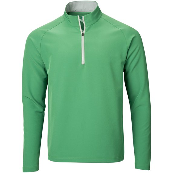 Tgw Men's Lightweight Performance Golf Pullover Green Xl