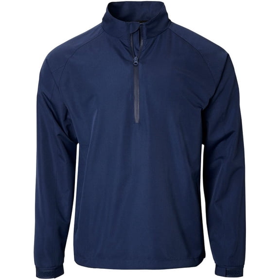 TGW Men's Packable Vapor Golf Rain Shirt Jacket Pullover for Golfing Navy L