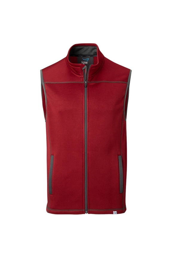 Men's Player Golf Vest for Golfing Red Xl