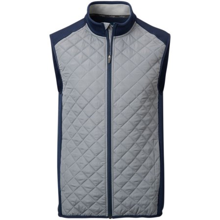 TGW Men's Quilted Golf Vest for Golfing Navy L