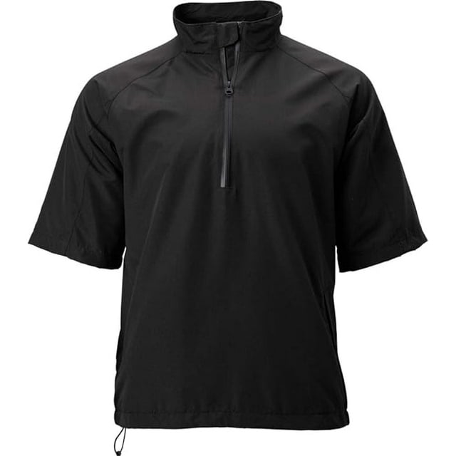Tgw Men's Vapor Short Sleeve Golf Rain Pullover Black M