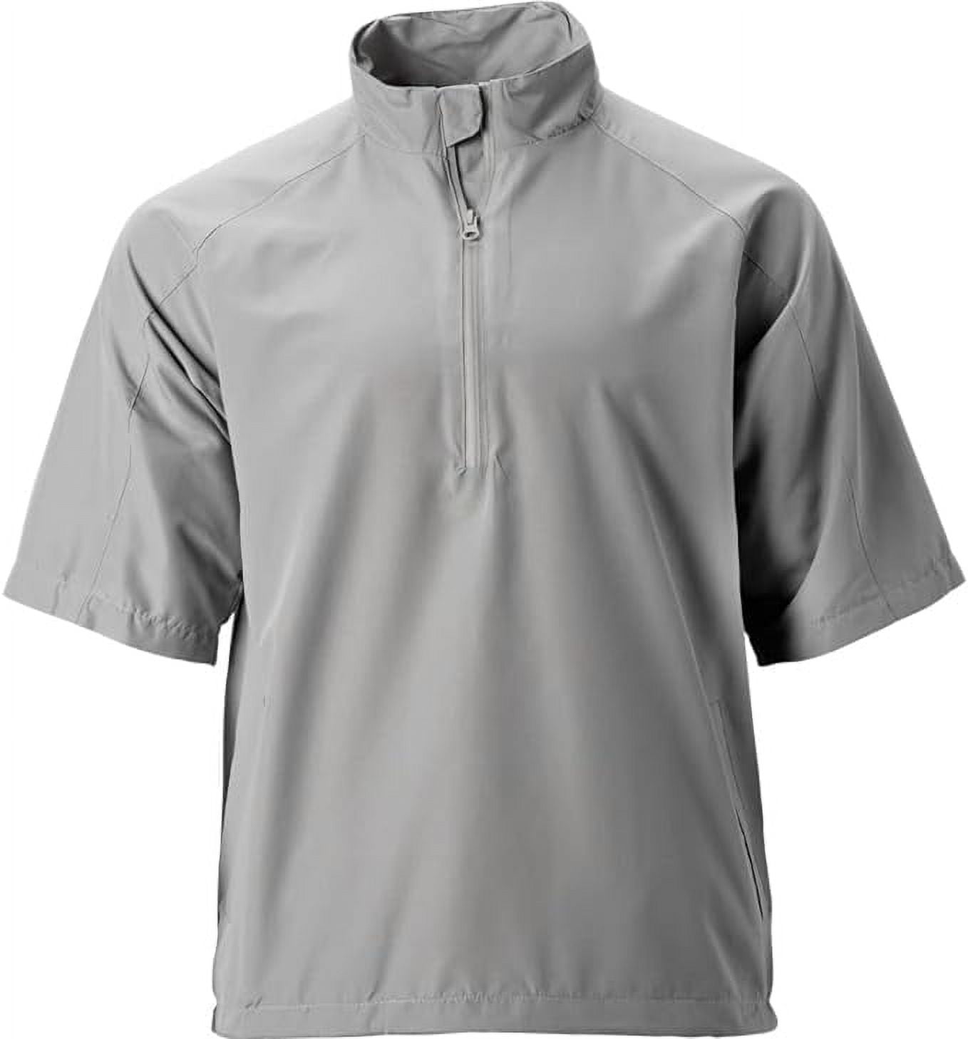Tgw Men s Vapor Short Sleeve Golf Rain Pullover Grey 3Xl Walmart