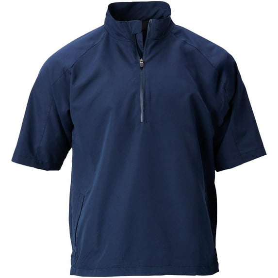 TGW Men's Vapor Short Sleeve Golf Rain Shirt Jacket Pullover for Golfing Navy M