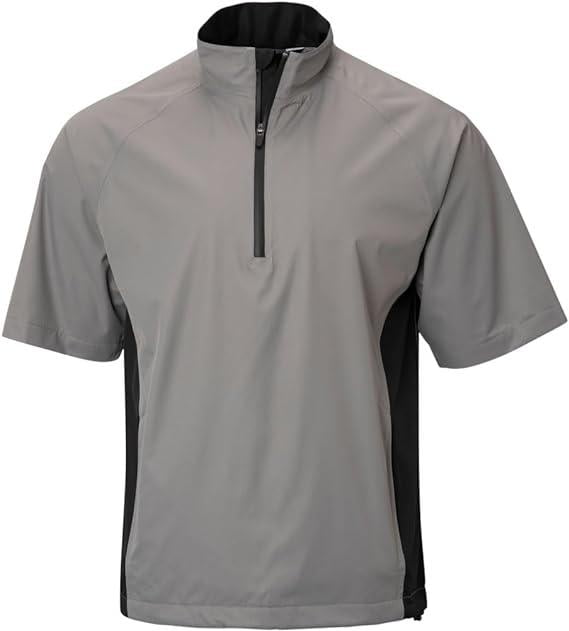 Tgw Men s Waterproof Short Sleeve Golf Rain Pullover Grey M Walmart