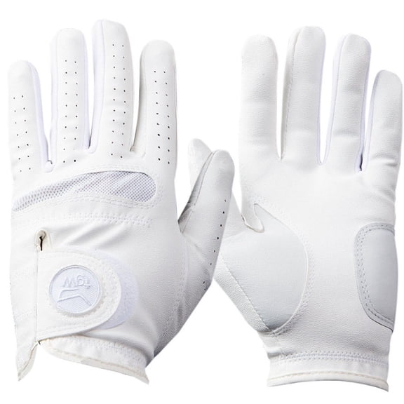 TGW Women's Players Golf Glove for Golfing Regular White/White Medium Left