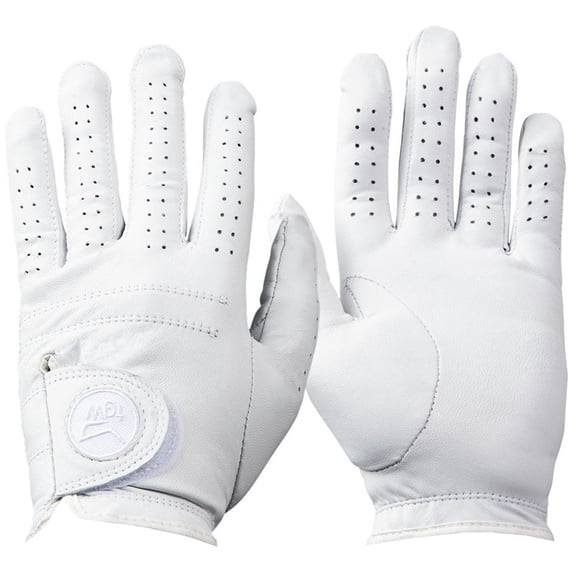 TGW Women's Tour Cabretta Golf Glove for Golfing Regular White/White Small Left