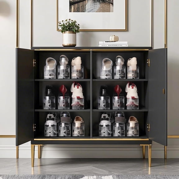 Tgzwme Shoe Slots Organizer 20 Pack - Shoe Stackers, 3 Levels Adjustable, Space Savers 50%, Double Layer Holders for Closet (Transparent)