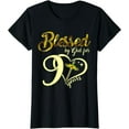 thumbnail image 1 of Th 90 Years Old Birthday Sunflower Christian Cross Costume T-Shirt, 1 of 3