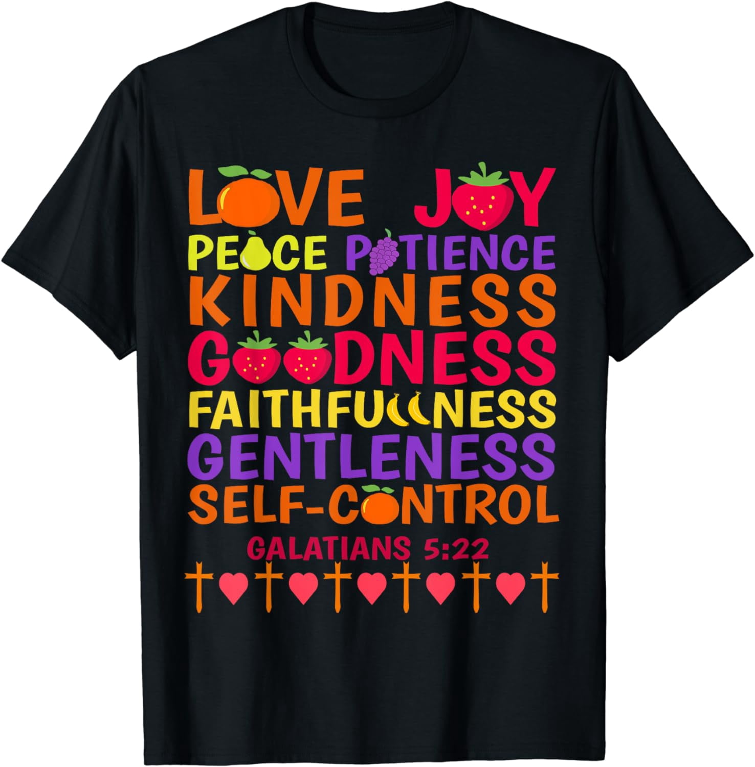 Th The Fruit of The Spirit Costume Christian Bible Verse Cotton T-Shirt ...