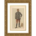 thumbnail image 1 of Théobald Chartran 11x14 Gold Ornate Wood Frame and Double Matted Museum Art Print Titled - Vanity Fair; Military and Navy; ‘La Revanche’, General Georges Boulanger, March 12, 1887 (1887), 1 of 4