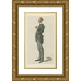 thumbnail image 1 of Théobald Chartran 12x18 Gold Ornate Wood Frame and Double Matted Museum Art Print Titled - Politicians - Vanity Fair - Mr. George Errington. April 1, 1882 (1882), 1 of 4