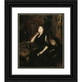 thumbnail image 1 of Théobald Chartran 15x17 Black Ornate Wood Framed Double Matted Museum Art Print Titled - Portrait of Madame Olympe Heriot, Nee Cyprienne Dubernet (1857-1947) (1891), 1 of 5