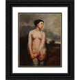 thumbnail image 1 of Théodore Chassériau 15x18 Black Ornate Wood Framed Double Matted Museum Art Print Titled - La Captive (1845 -1850), 1 of 5