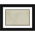 thumbnail image 1 of Théodore Géricault 14x11 Black Ornate Wood Framed Double Matted Museum Art Print Titled: Figure Studies (1812 - 1814), 1 of 5