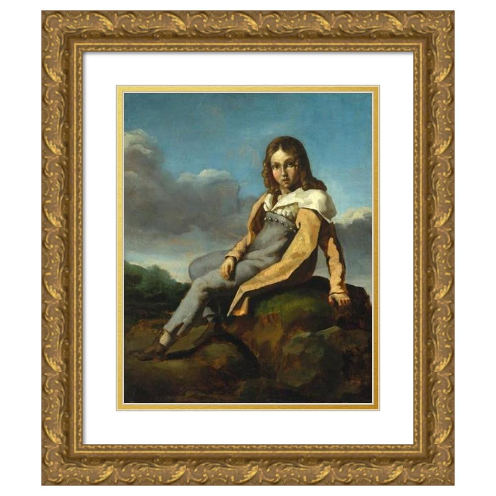 Théodore Géricault 20x24 Black Modern Framed Museum Art