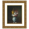 thumbnail image 1 of Théodule Ribot 12x14 Gold Ornate Wood Frame and Double Matted Museum Art Print Titled - Flower Piece, 1 of 4