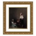 thumbnail image 1 of Théodule Ribot 20x23 Gold Ornate Framed and Double Matted Museum Art Print Titled - Small Recurrences, 1 of 4