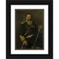 thumbnail image 1 of Thérèse Schwartze 11x14 Black Ornate Wood Framed Double Matted Museum Art Print Titled: Piet J. Joubert (1831-1900). Commander-General of the South African Republic (1890), 1 of 5