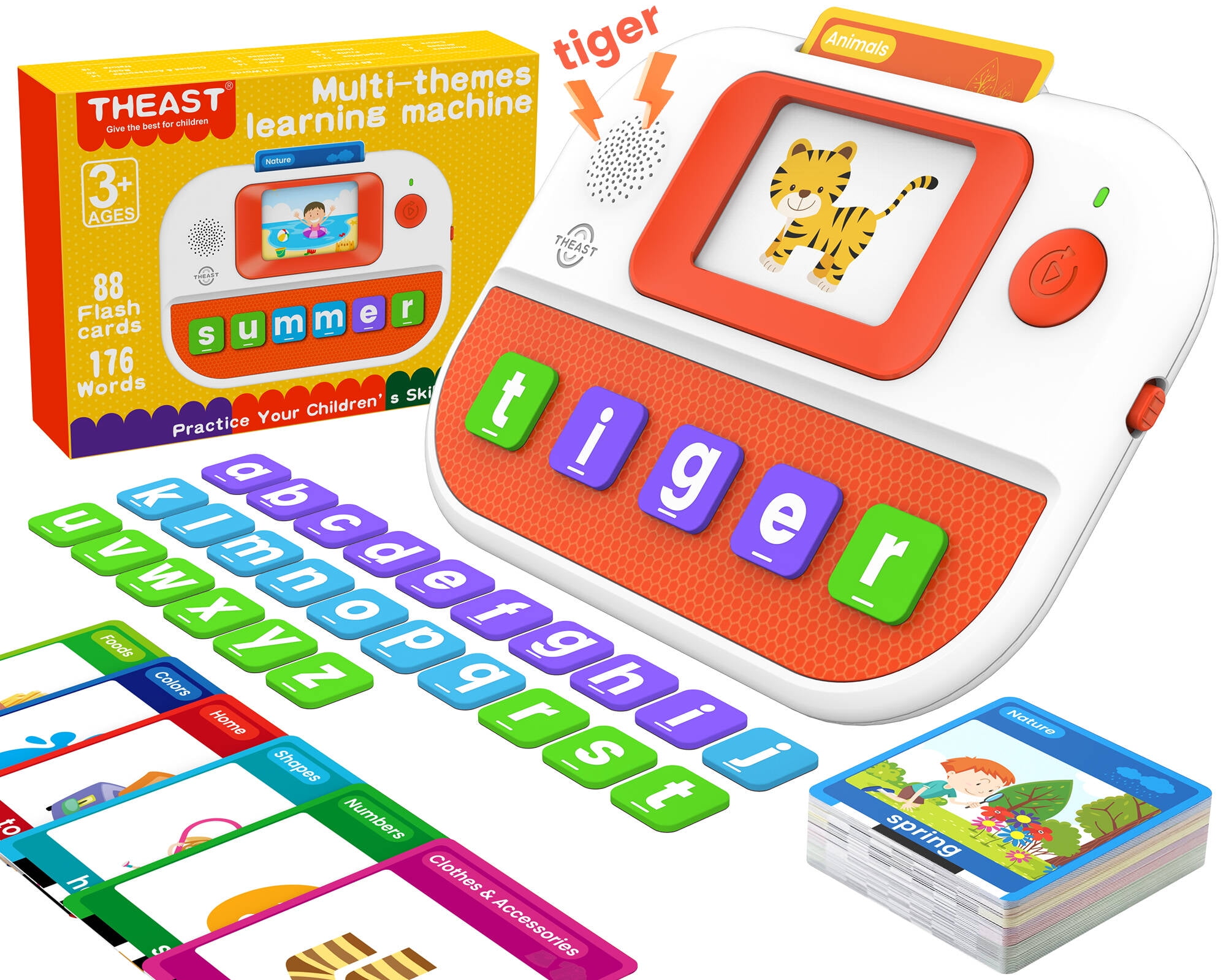 ThEast Learning Educational Toys for Kids 1st 2nd Grades, Talking Flash  Cards with 176 Sight Words, Alphabet Spelling Games for 4 5 6 7 8 Years  Old, Speech Therapy Materials, Holiday Birthday Gifts - Walmart.com