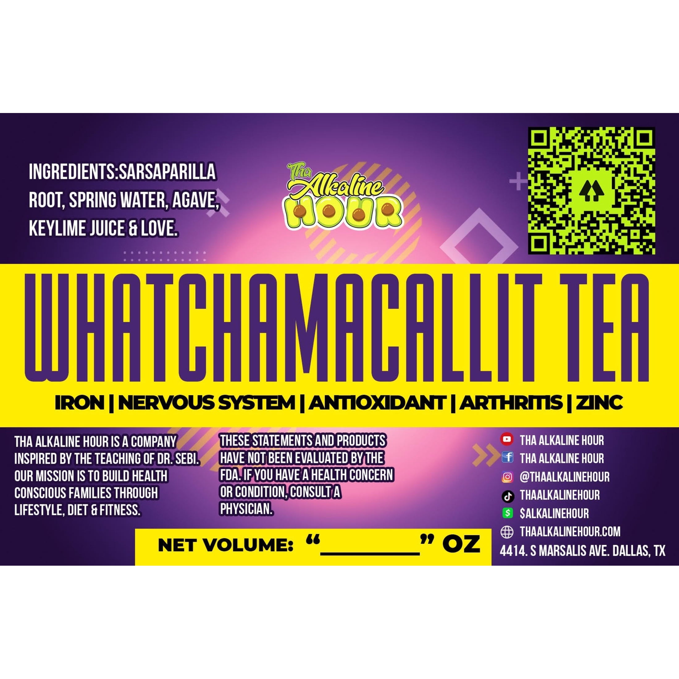 Tha Alkaline Hour Whatchamacallit Tea - 16oz - Walmart Business Supplies