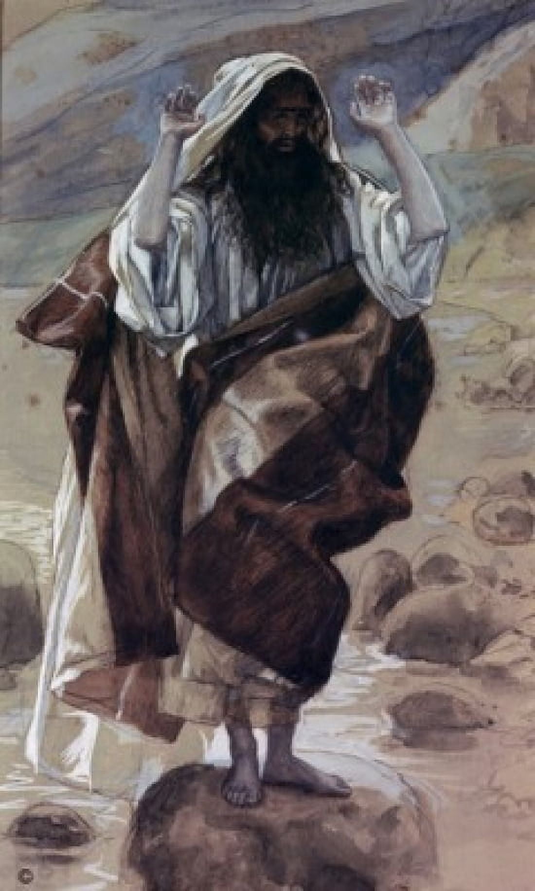 Thaddaus or Jude James Tissot (1836-1902French) Canvas Art - James Tissot (24 x 36)