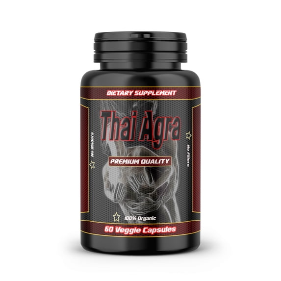 Thai Agra Organic 60 Vegetable Capsules Men's Performance Aid & Energy Boost