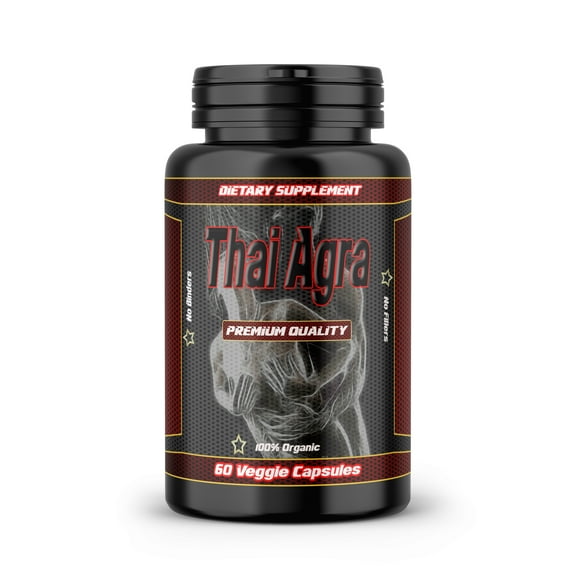 Thai Agra Organic 60 Vegetable Capsules Men's Performance Aid & Energy Boost