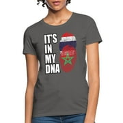 Thai And Moroccan Vintage Heritage Dna Flag Women's T-Shirt