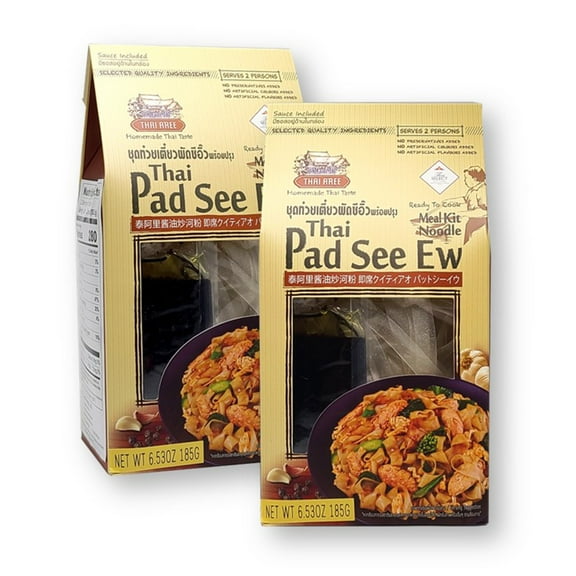 Thai Aree Pad See Ew Noodle Meal Kit 6.53 Oz / 185 G. (Pack of 2)