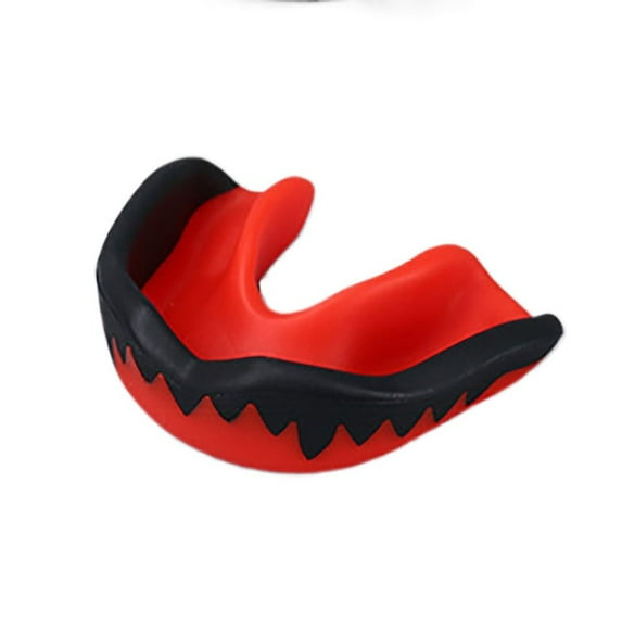 Thai Boxing Practical Gym Fitness EVA Safety Sports Mouthguard Mouth Guard Teeth Protector Tooth Brace BLACK&RED