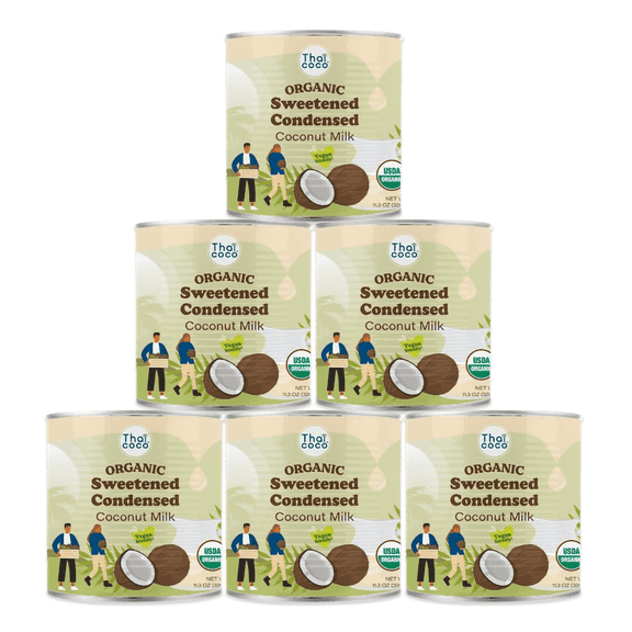 Thai Coco - Organic Sweetened Condensed Coconut Milk Dairy Free - 11.3 oz. 6 Pk