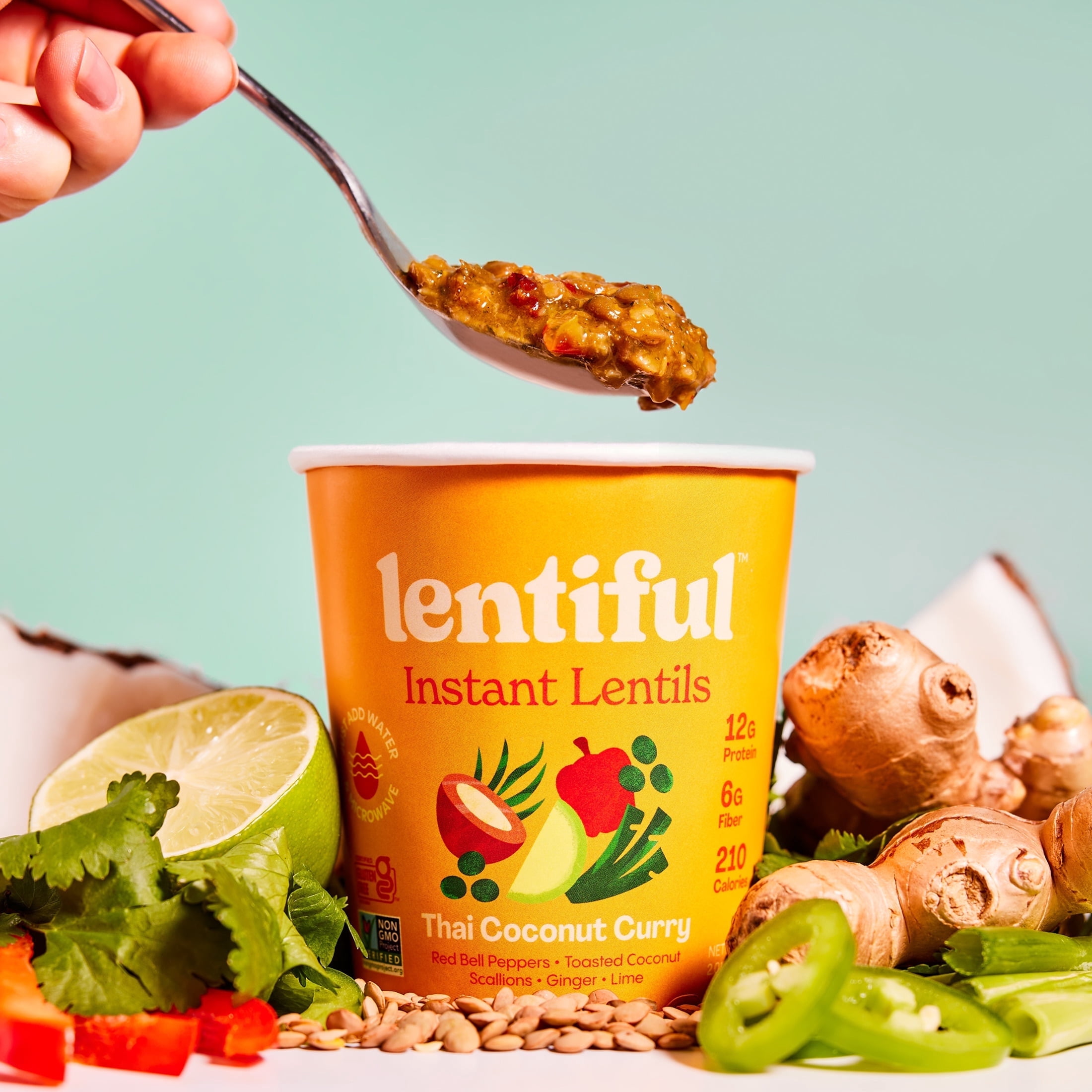 Thai Coconut Curry Instant Lentils 8-Pack