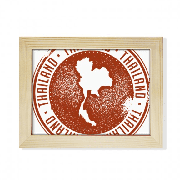 Thai Culture I Love Thailand Map Desktop Photo Frame Picture Art Decoration Painting 6x8 inch
