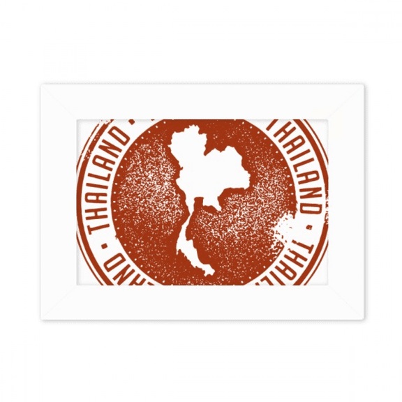 Thai Culture I Love Thailand Map Photo Mount Frame Picture Art Painting Desktop 5x7 inch