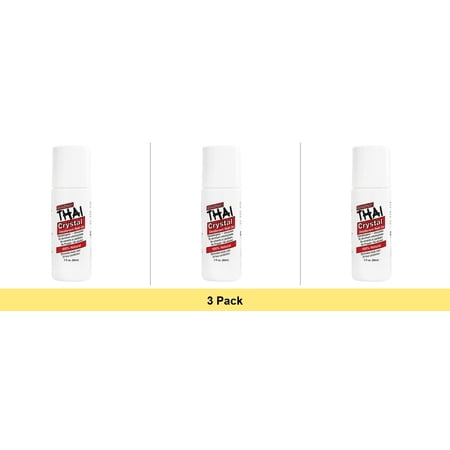 Thai Deodorant Roll On, 3 Fl Oz - 3 Pack Bundle
