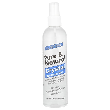 Thai Deodorant Stone Pure & Natural Crystal Deodorant Mist 8 oz Spray