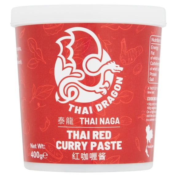 Thai Dragon Red Curry Paste 400G, Imported from Britain