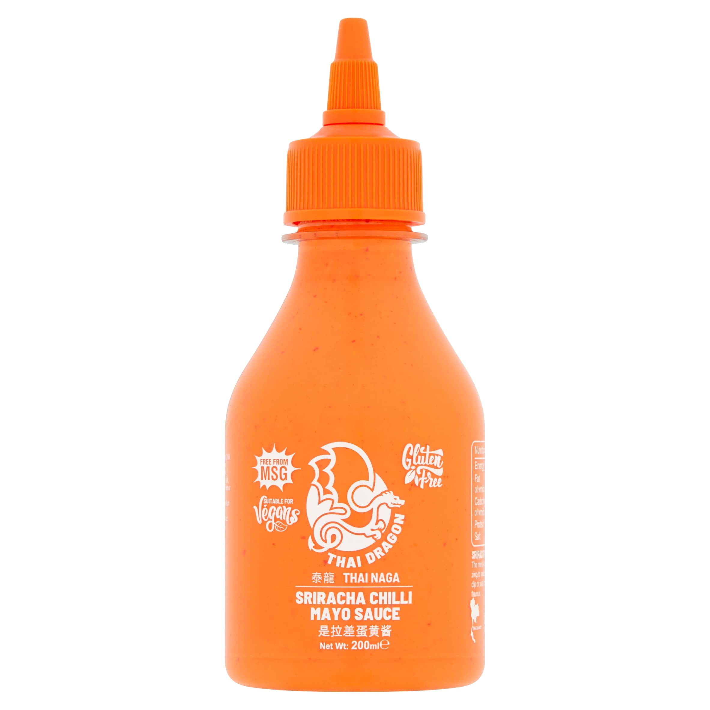 Thai Dragon Sriracha Chilli Mayo Sauce 200ml, Imported from Britain