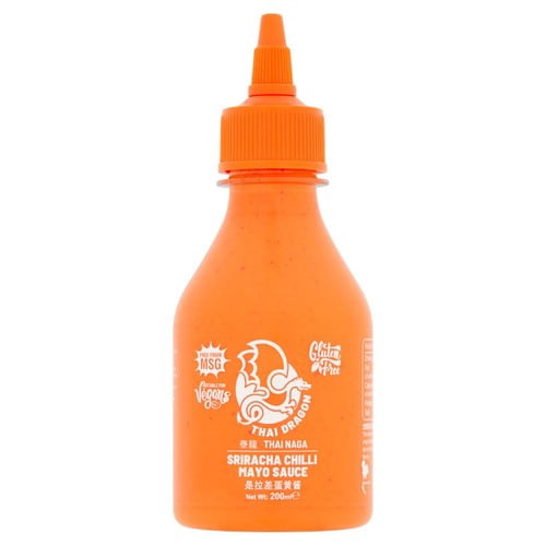 Thai Dragon Sriracha Mayo 200ml, British Import (Pack of 2)