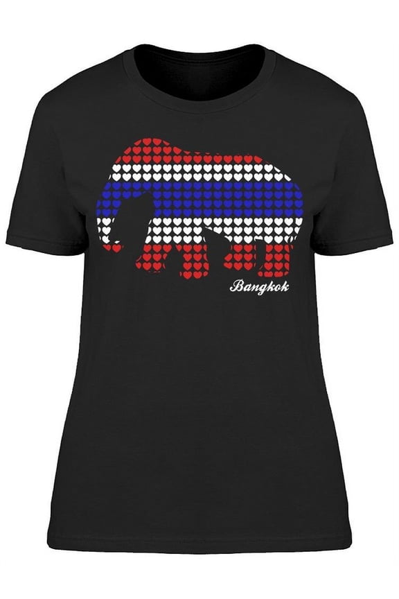 Thai Elephant Heart T-Shirt Women -Image by Shutterstock, Female Medium
