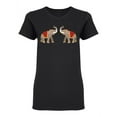 thumbnail image 1 of Thai Elephants Shaped T-Shirt Women -Image by Shutterstock, Female x-Large, 1 of 2