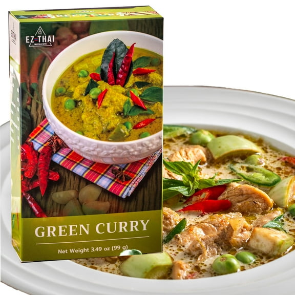 Thai Green Curry Paste 3.5oz -Kaeng Khiao Wan Instant Powder Authentic Delicious