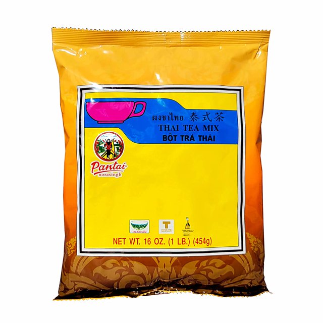 Thai Iced Tea Mix, Traditional Restaurant Style, 16 oz. (Pack of 6