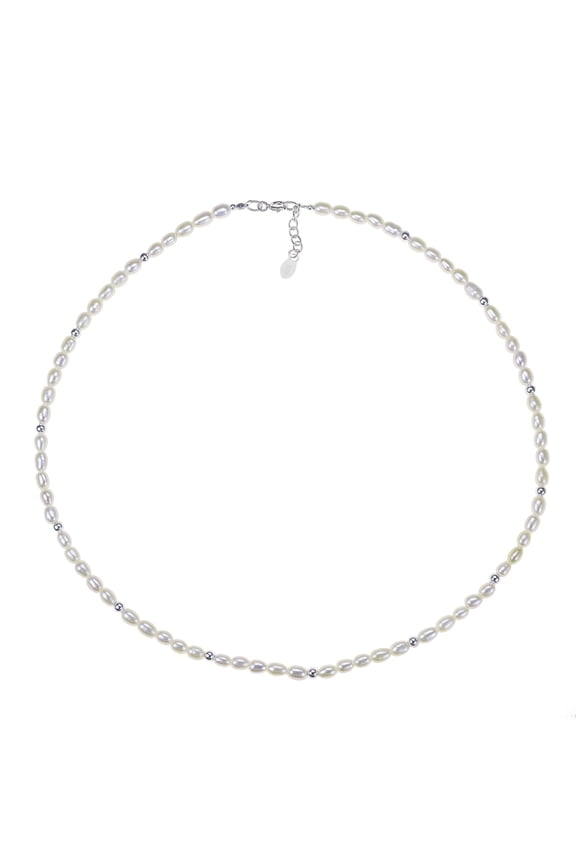 Thai Karen Hill Tribe Fine Silver Cultured Freshwater Pearl Sophistication Chain Necklace