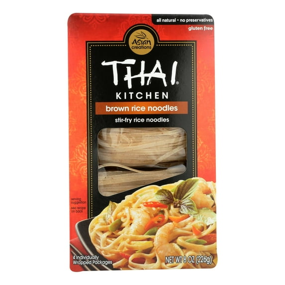 Thai Kitchen Brown Rice Noodles - 8 Oz, Case of 6