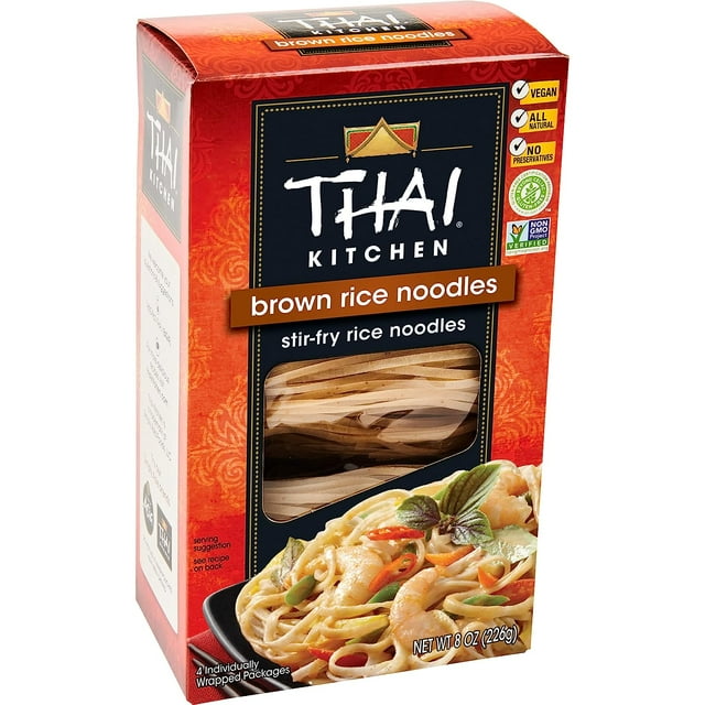 Thai Kitchen Gluten Free Brown Rice Noodles, 8 Oz