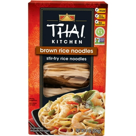 Thai Kitchen Gluten Free Gluten Free Brown Rice Noodles, 8.0 oz Box