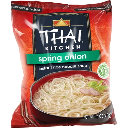 Thai Kitchen Gluten Free Spring Onion Instant Rice Noodle Soup, 1.6 oz Bag