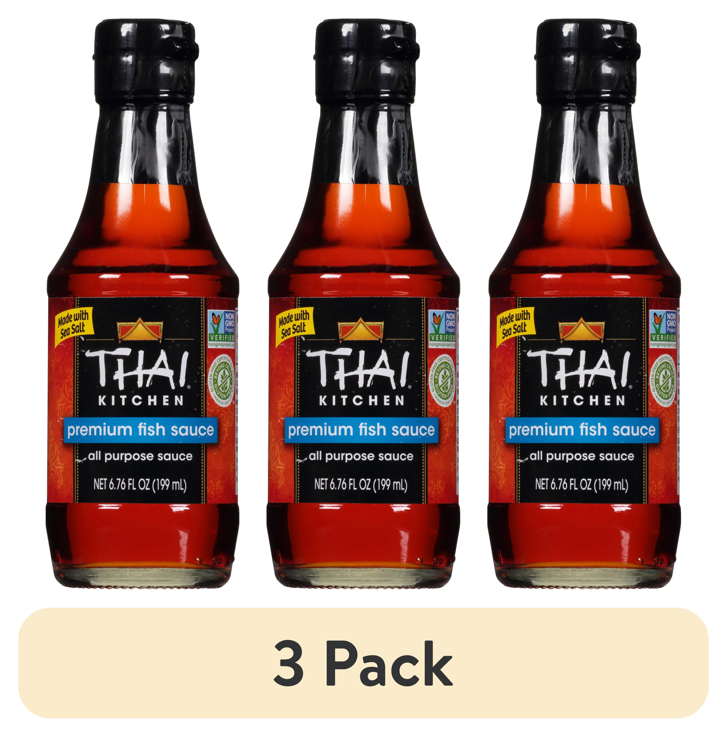 (3 pack) Thai Kitchen Gluten Free Premium Fish Sauce, 6.76 fl oz Fish